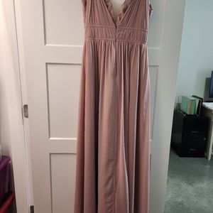 Alma Chiffon Revelry Rose Quartz Dress